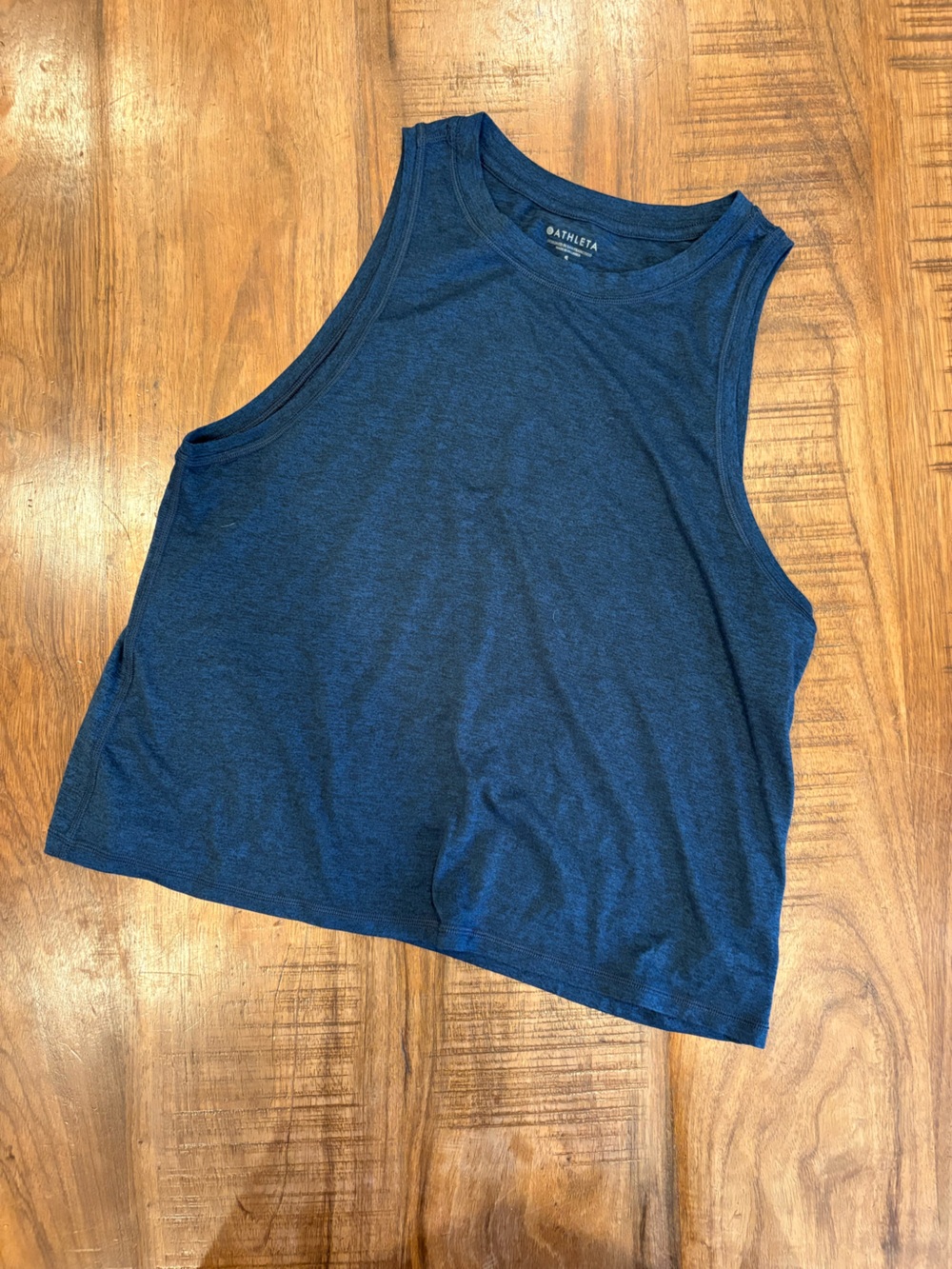 Athleta Navy Blue Sleeveless Tank Top